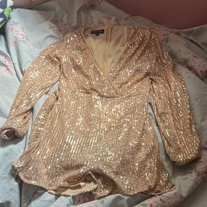 Gold Sequin Romper